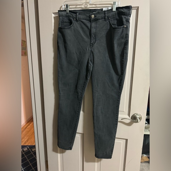 Womens Terra & Sky Stretchy Jeans Size 16W Black - Picture 1 of 6
